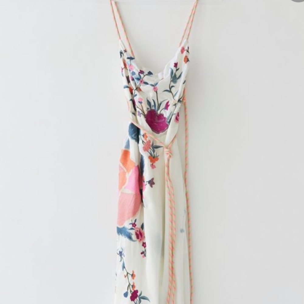 UO Jessa Belted Slip Midi Dress - gorgeous dress - xs